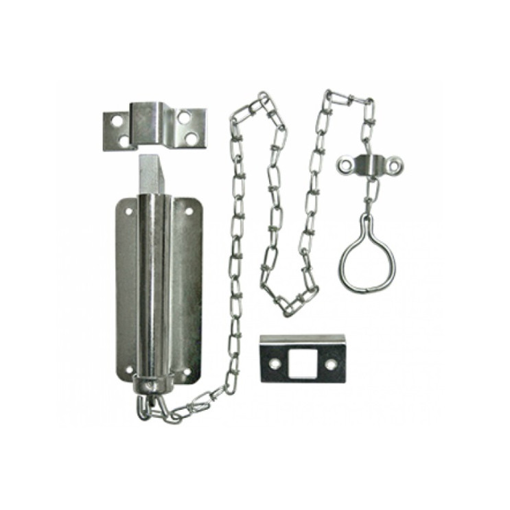 Cal-Royal 24" Chain Bolt Hardened Steel, Chromium, Zinc