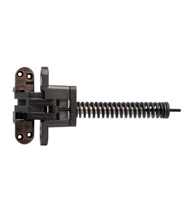 Soss Model 218Ic Invisible Closer Hinge For 1-3/4" Door 20 Minute Fire-Rated Oil Rubbed Lacquered, Dark Bronze Clear Coated