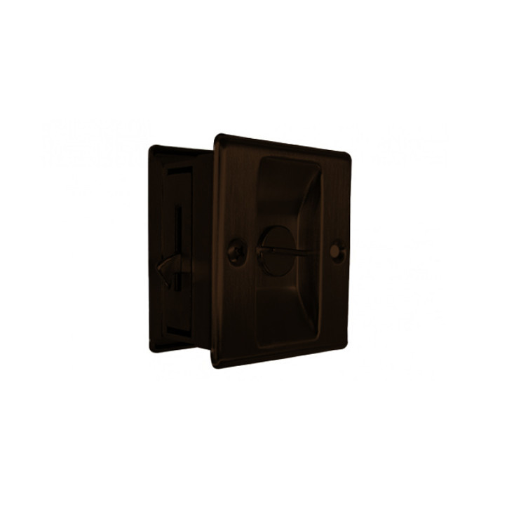 Cal-Royal Privacy Sliding Door Lock Function, Oil Rubbed Dark Bronze