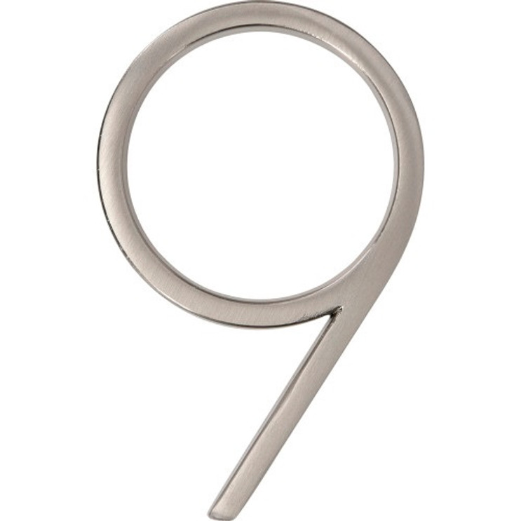 Hillman House Number-9 Distinctions 5" Floating Mount -, Nickel