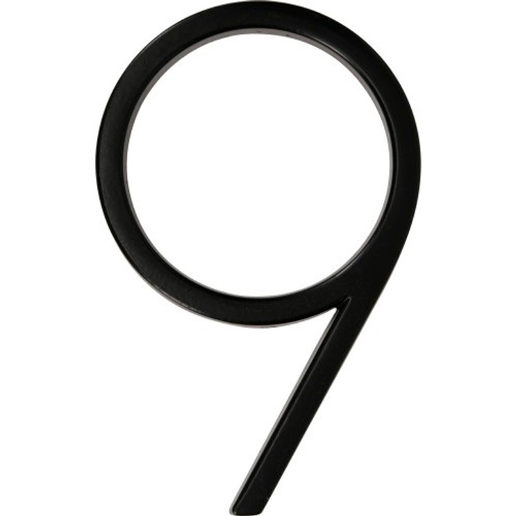 Hillman House Number-9 Distinctions 5" Floating Mount -, Black