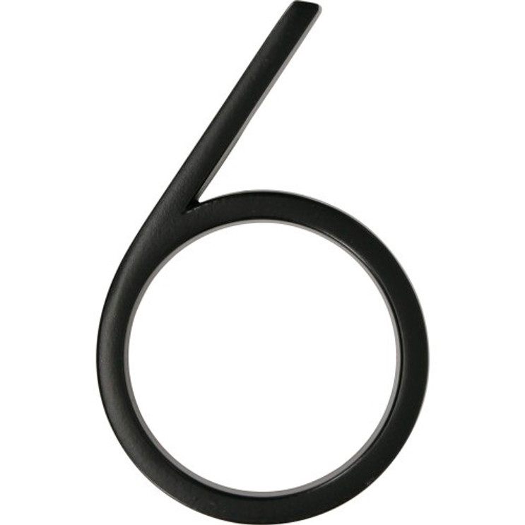 Hillman House Number-6 Distinctions 5" Floating Mount -, Black