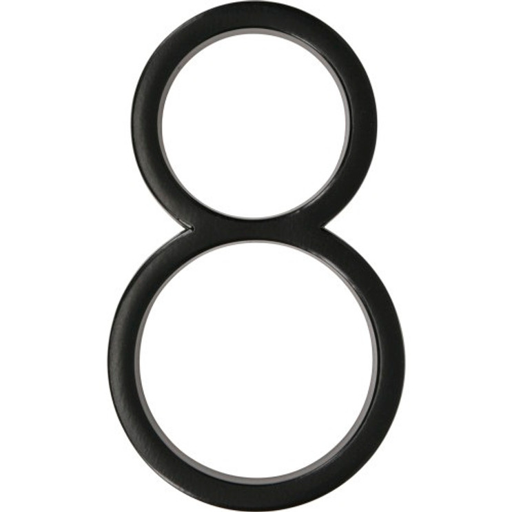 Hillman House Number-8 Distinctions 5" Floating Mount -, Black