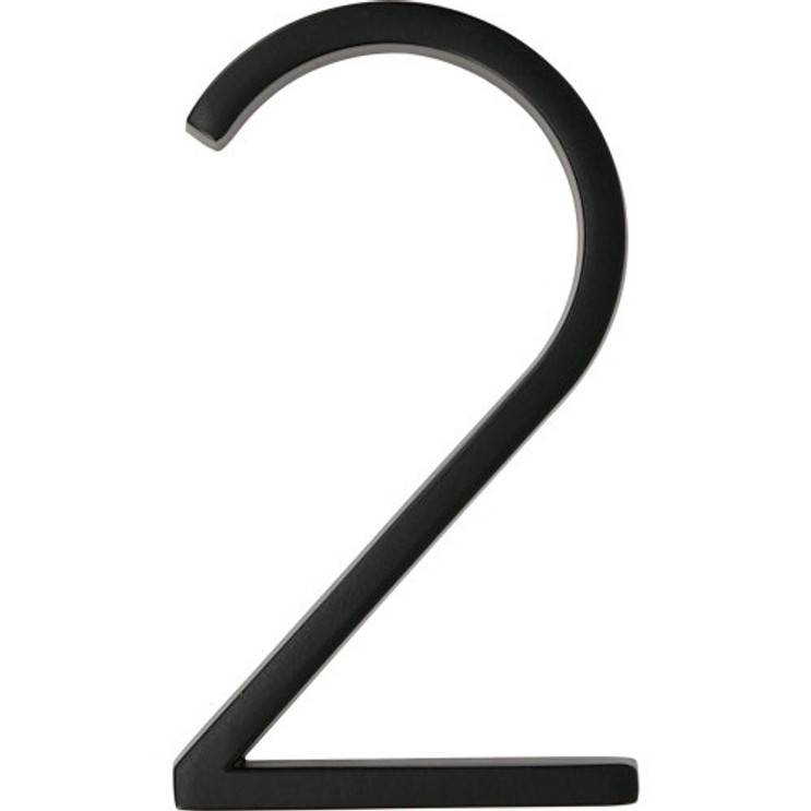 Hillman House Number-2 Distinctions 5" Floating Mount -, Black