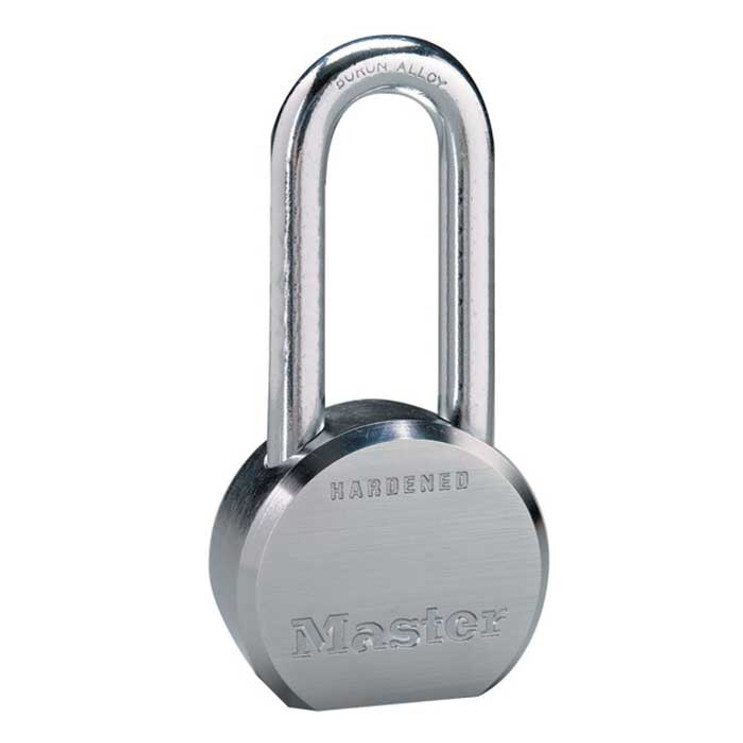 Master Lock Pro Series Solid Steel Padlock, 5-Pin, Keyed Different, Body Width: 2-1/2" (64mm), Shackle Length: 2" (51mm), Shackle Width: 7/8" (22mm), Shackle Diameter: 7/16" (11mm)