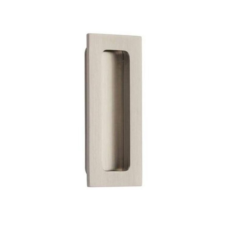 Emtek Flush Pull Modern Rectangular, 1-3/4" Width X 4" Length, Satin Nickel