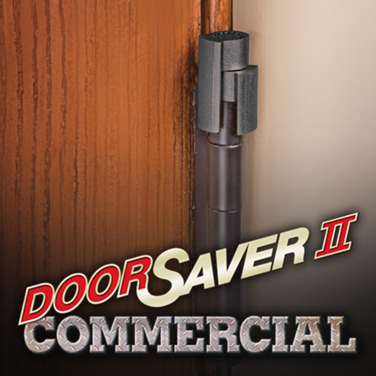 Perfect Products Door Saver Ii Hinge Pin Doorstop Commercial Saver Ultra Low Profile Replacement Stop, Satin Chrome