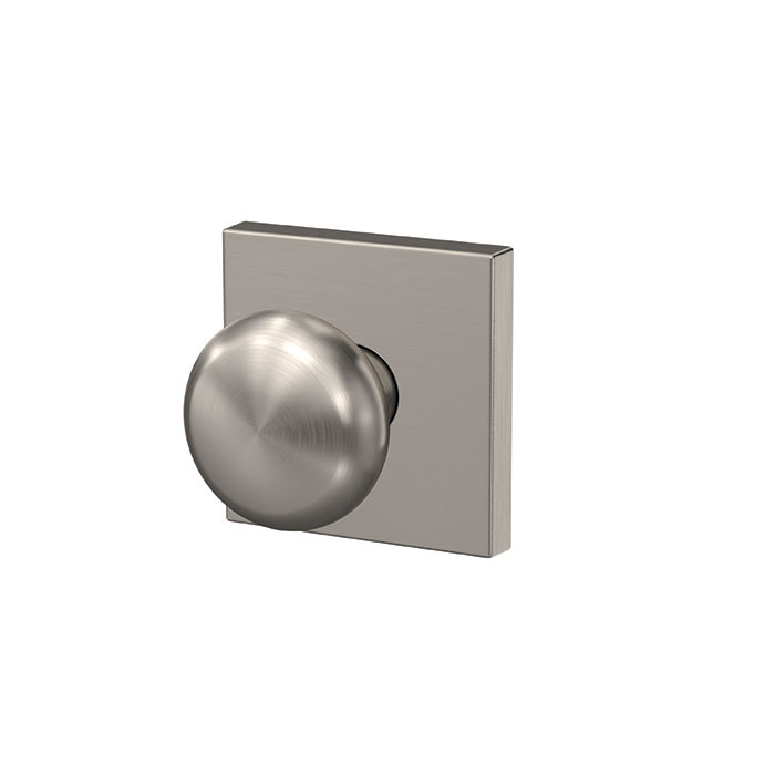 Schlage Residential Fc21 Custom Combined Passage-Privacy Knob Set And, Plymouth, Collins Decorative Trim, Satin Nickel