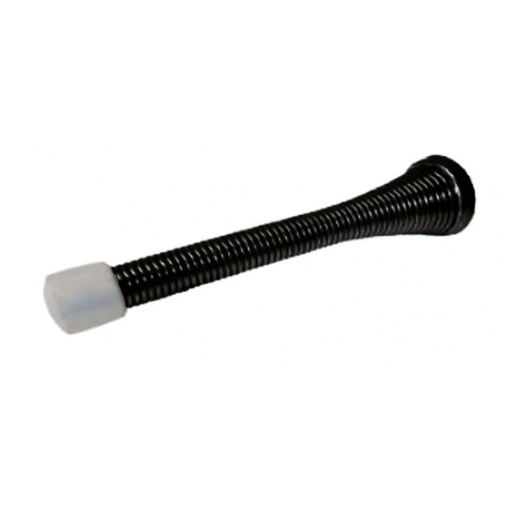 Cal-Royal Flexible Door Stop 3-3/4" Heavy Duty Jumbo Spring With Screw And Metal Base, Black