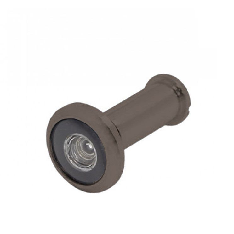 Cal-Royal Brass Door Viewer 180°, 1/2" Bore, Plastic Lens, For 1-3/8" To 2" Thick S, Oil Rubbed Dark Bronze