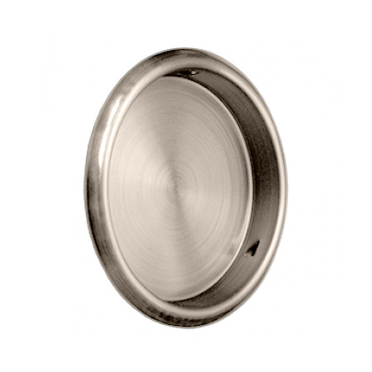 Cal-Royal Drive In Finger Pull Without Nails, 2-1/8" Diameter, Satin Nickel