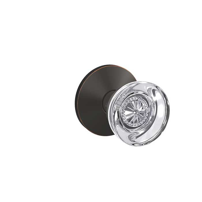 Schlage Residential Fc21 Custom Combined Passage-Privacy Knob Set And, Hobson, Kinsler Decorative Trim, Aged Bronze