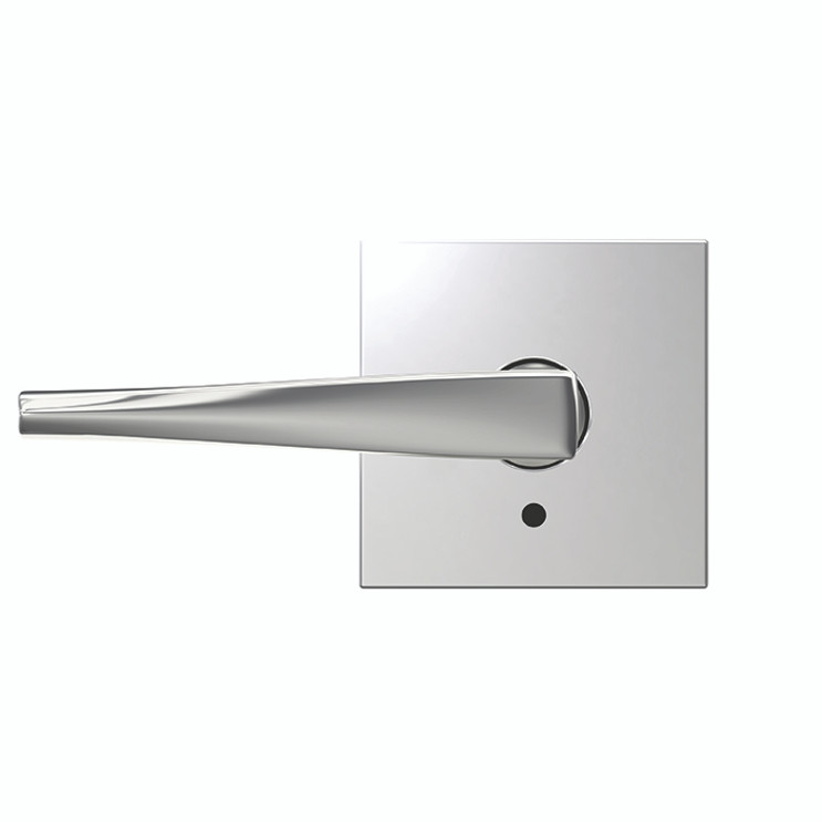 Schlage Residential Fc21 Custom Combined Passage-Privacy Knob Set And, Eller Lever, Collins Decorative Trim, Bright Polished Chrome