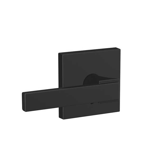 Schlage Residential Fc21 Custom Combined Passage-Privacy Lever Set And, Northbrook, Collins Decorative Trim, Matte Black