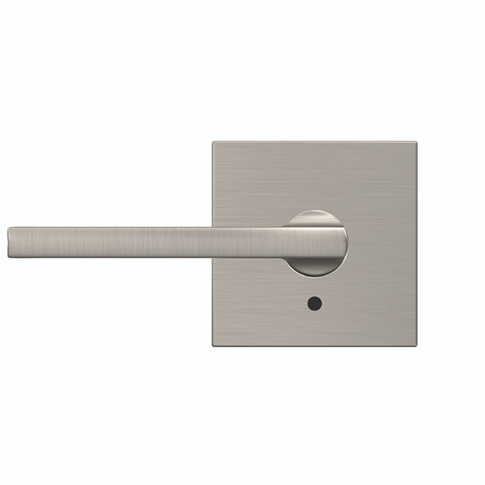 Schlage Residential Fc21 Custom Combined Passage-Privacy Lever Set And, Latitude, Collins Decorative Trim, Satin Nickel
