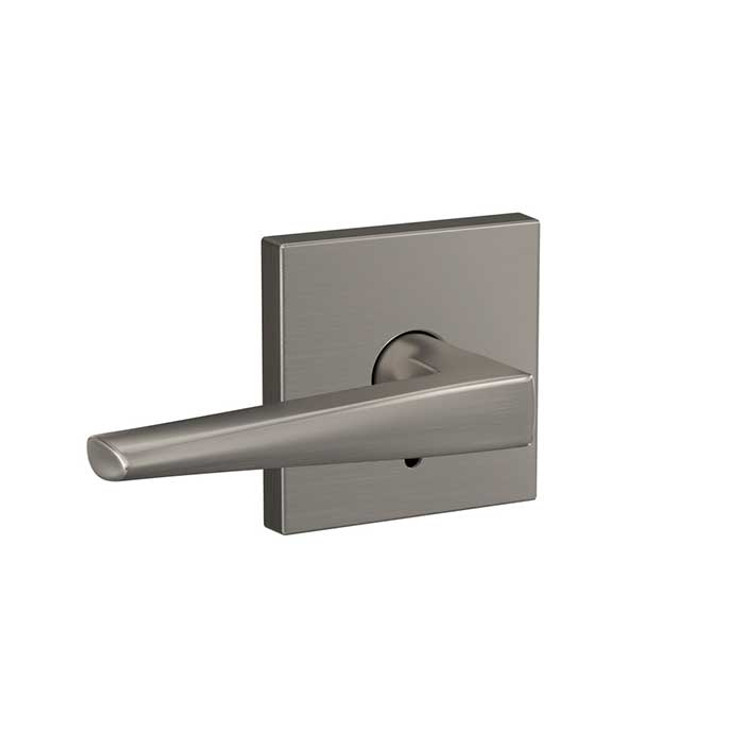 Schlage Residential Fc21 Custom Combined Passage-Privacy Knob Set And, Eller Lever, Collins Decorative Trim, Satin Nickel