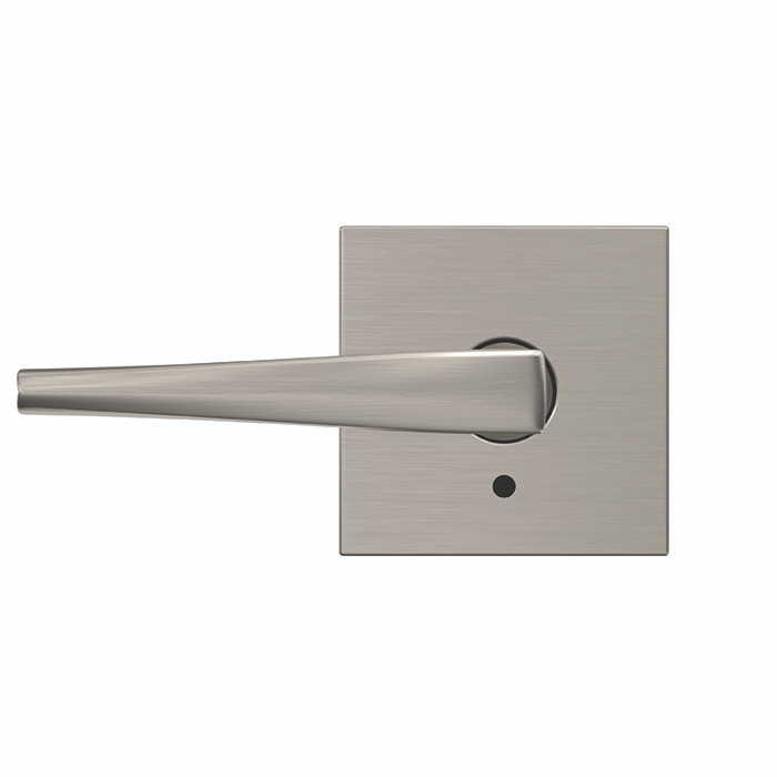 Schlage Residential Fc21 Custom Combined Passage-Privacy Knob Set And, Eller Lever, Collins Decorative Trim, Satin Nickel