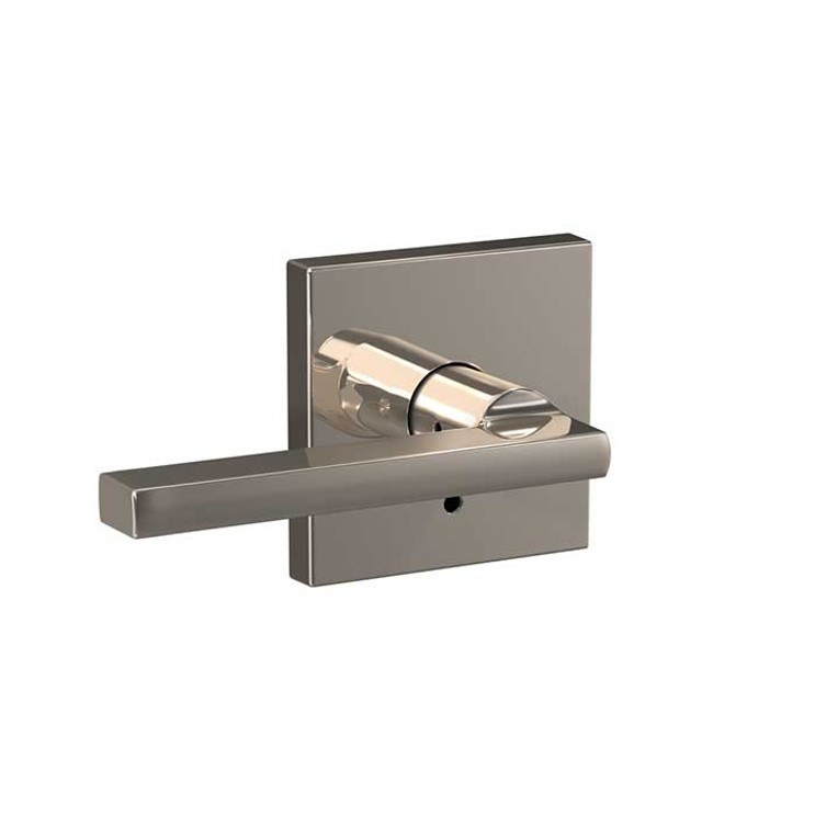 Schlage Residential Fc21 Custom Combined Passage-Privacy Lever Set And, Latitude, Collins Decorative Trim, Bright Polished Nickel