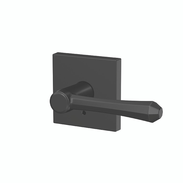 Schlage Residential Fc21 Custom Combined Passage-Privacy Knob Set And, Dempsey Lever, Collins Decorative Trim, Matte Black