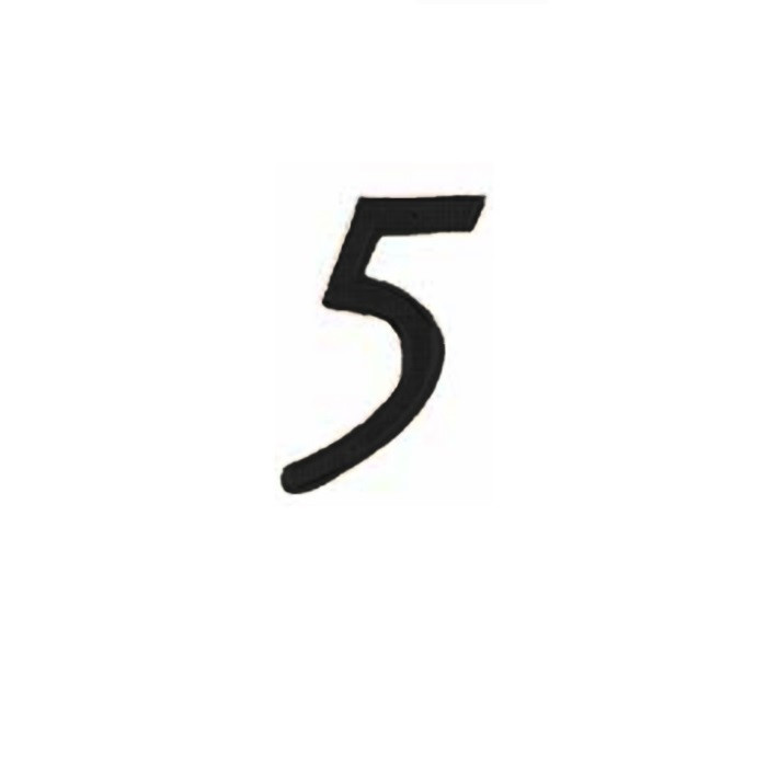 Philadelphia Hardware Group Mhn-04 Metal 4" House Number-7, Black