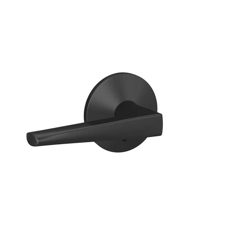 Schlage Residential Fc21 Custom Combined Passage-Privacy Knob Set And, Eller Lever, Kinsler Decorative Trim, Matte Black