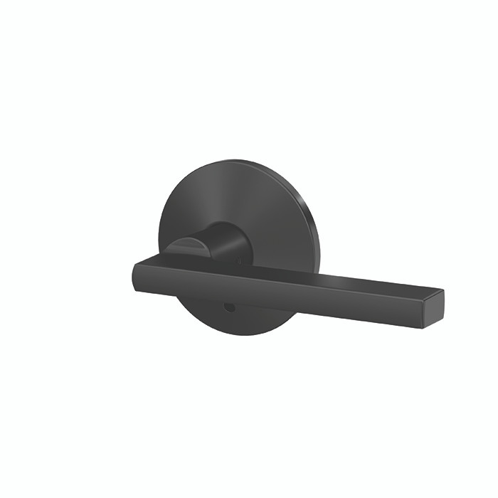 Schlage Residential Fc21 Custom Combined Passage-Privacy Lever Set And, Latitude, Kinsler Decorative Trim, Matte Black