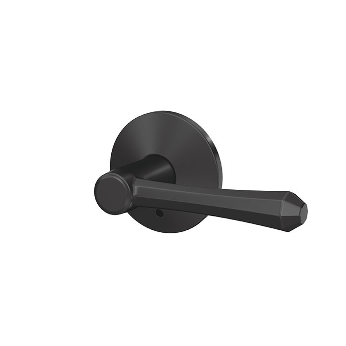 Schlage Residential Fc21 Custom Combined Passage-Privacy Knob Set And, Dempsey Lever, Kinsler Decorative Trim, Matte Black