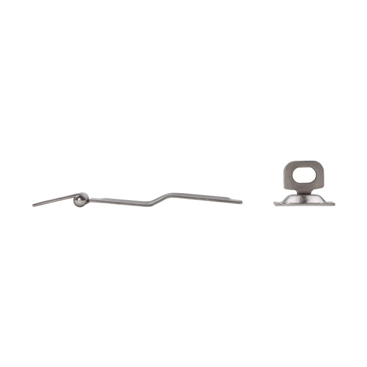 National Hardware Safety Hasp, 4-1/2", Steel, Visual Pack, Catalog #V39, Satin Stainless