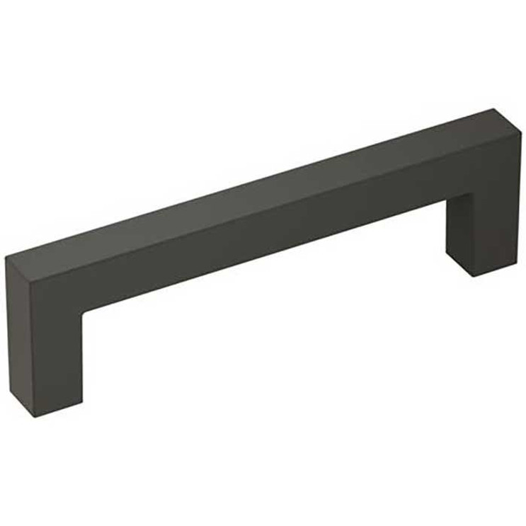 Amerock Monument Cabinet Pull 4-1/8" Length 96Mm Ctc, Flat Black