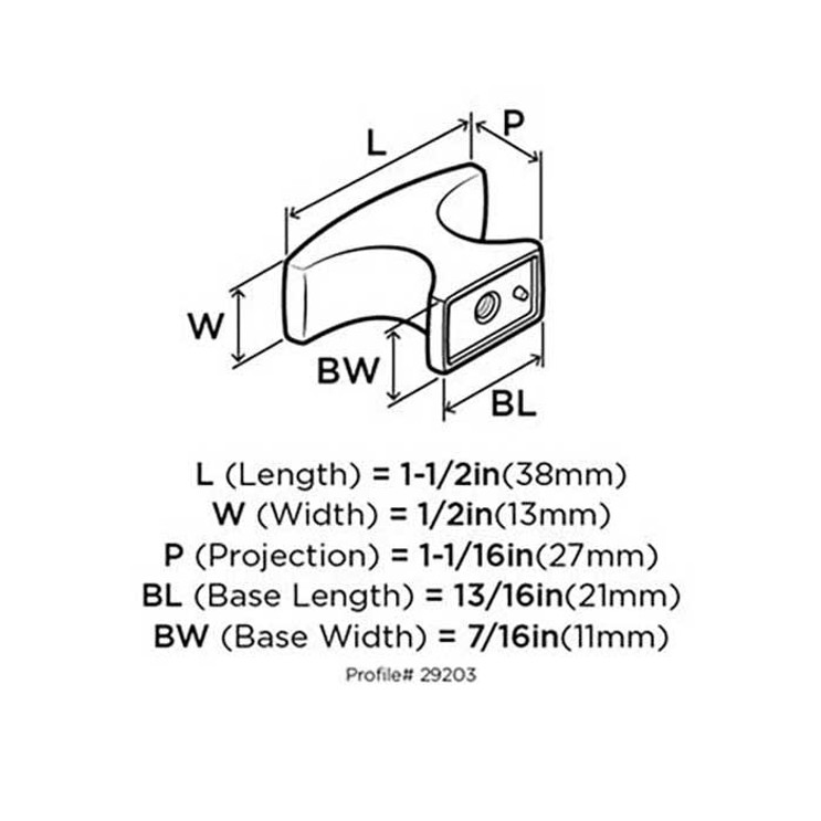 Amerock Conrad Cabinet Knob 1-1/2" (38 Mm) Length In, Oil Rubbed Bronze