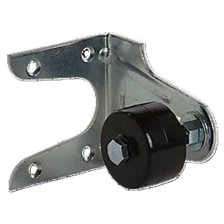 National Hardware Stay Roller, For Use As A Guide On Large, Sliding Doors Up To 2-1/4" Thick By Side Mounting To Building, Dp18Bc, Zinc Plated