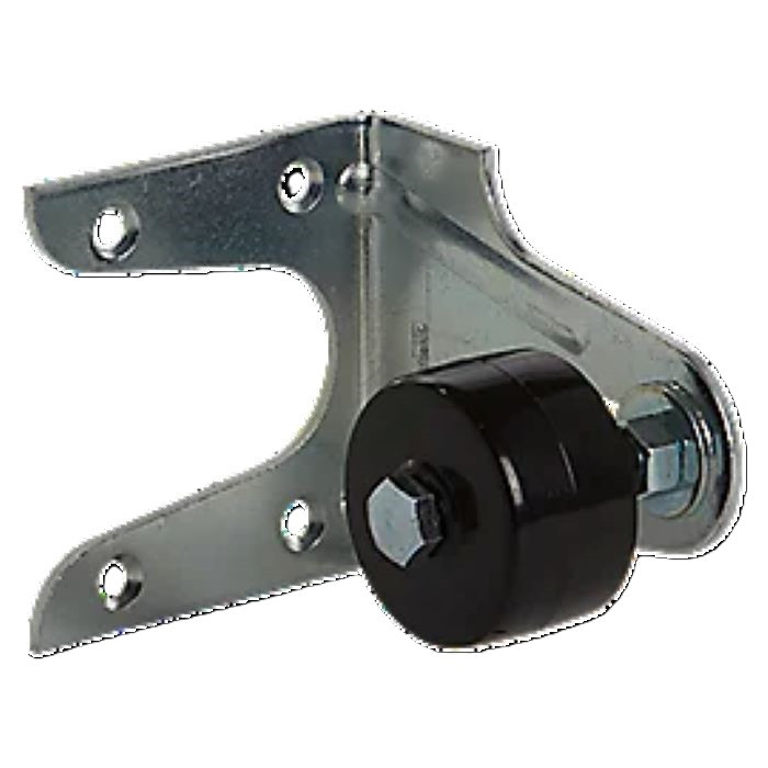 National Hardware Stay Roller, For Use As A Guide On Large, Sliding Doors Up To 2-1/4" Thick By Side Mounting To Building, Dp18Bc, Zinc Plated