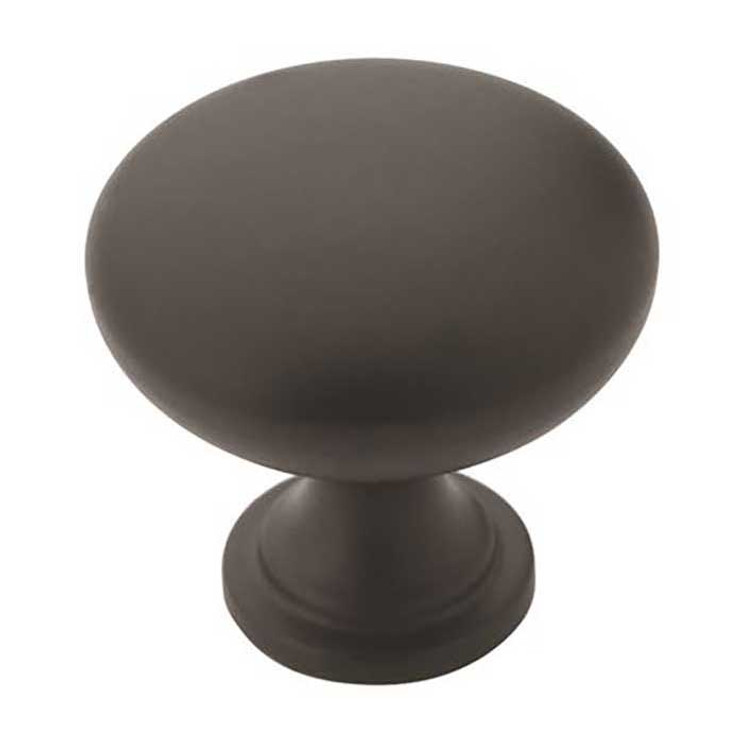 Amerock Edona Cabinet Knob 1-1/4" (32 Mm) Diameter, Flat Black