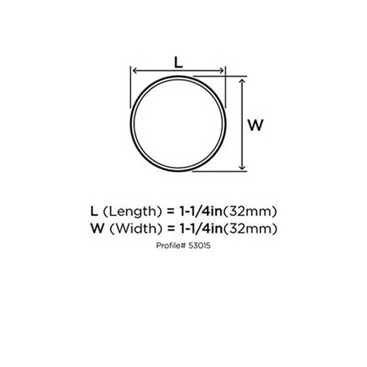 Amerock Allison Cabinet Knob 1-1/4" (32 Mm) Diameter, Satin Nickel