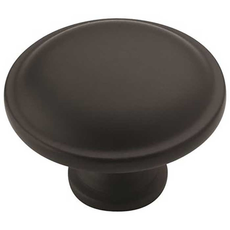Amerock Allison Cabinet Knob 1-1/4" (32 Mm) Diameter, Flat Black