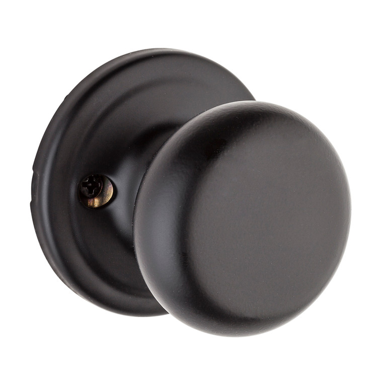Kwikset Hancock Half Dummy Knob, Matte Black