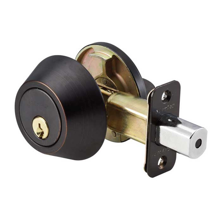 Master Lock DS06 Single Cylinder Deadbolt Grade 3, WR5 Keyway, Keyed Alike in Groups of 4, Aged Bronze