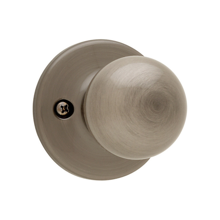 Kwikset Polo Half Dummy Knob, Satin Nickel Blackened