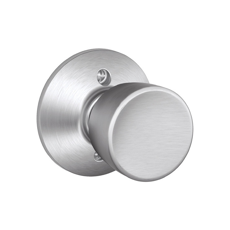 Schlage Residential F170 Bell Knob Single Dummy Trim Function, Satin Chrome