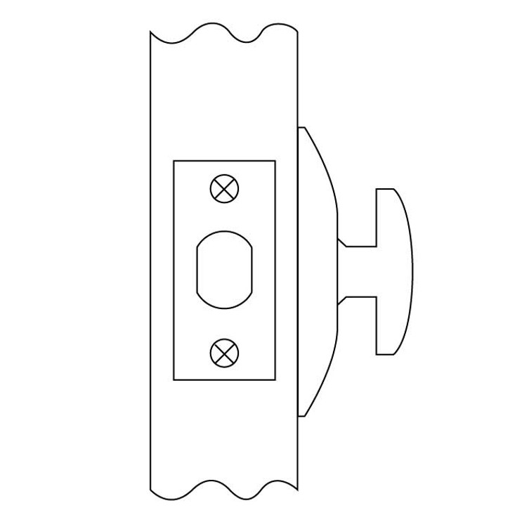Kwikset 663-Sqt One-Sided Deadbolt Square, 3 Hour Ul Fire-Rated, 2-3/8" Backset Round Corner Latch, 85063 Round Corner And 85303 Full Lip Round Corner Strikes, Matte Black