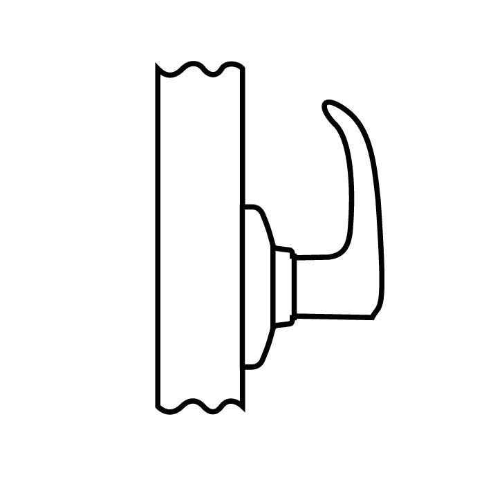 Kwikset Balboa Half Dummy Lever Left Hand, Satin Nickel