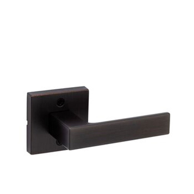 Kwikset Singapore Half Dummy Lever With Square Rose, Venetian Bronze