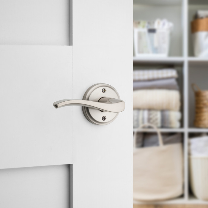 Kwikset Sedona Half Dummy Lever Left Hand, Satin Nickel