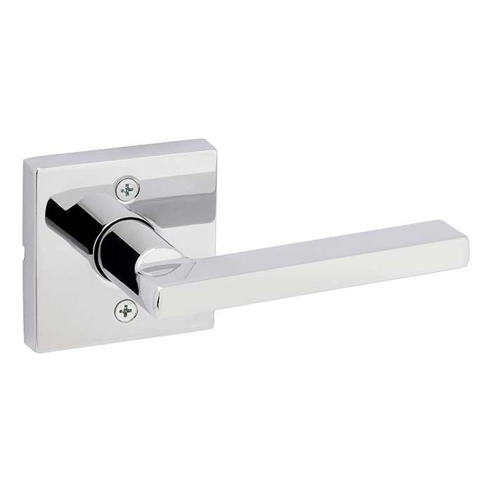 Kwikset Halifax Half Dummy Lever With Square Rose, Bright Polished Chrome