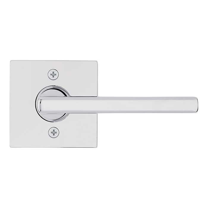 Kwikset Halifax Half Dummy Lever With Square Rose, Bright Polished Chrome