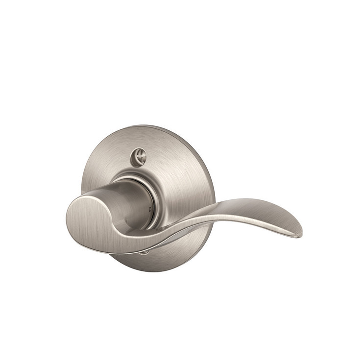 Schlage Residential F170 Accent Lever Single Dummy Trim Function, Right Hand Handing, Satin Nickel