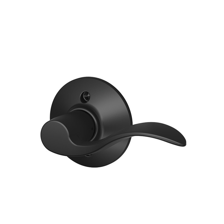 Schlage Residential F170 Accent Lever Single Dummy Trim Function, Right Hand Handing, Matte Black