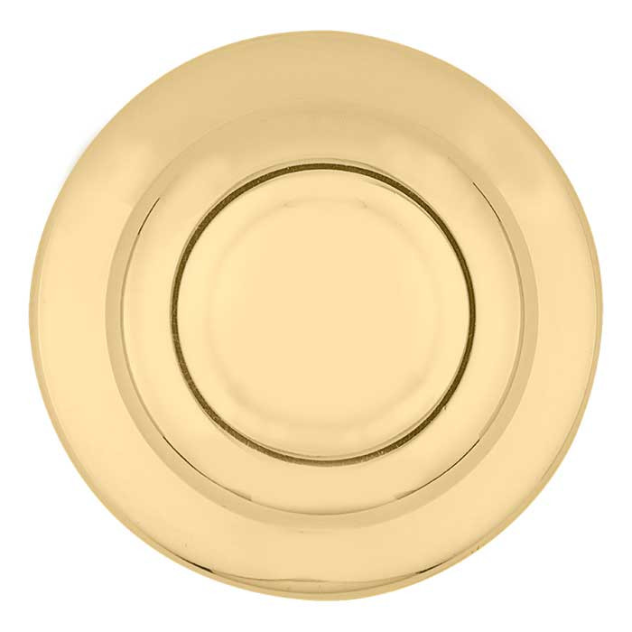 Kwikset Tylo Passage Knob With 6-Way Adjustable Latch And Round Corner Strike, Bright Polished Brass
