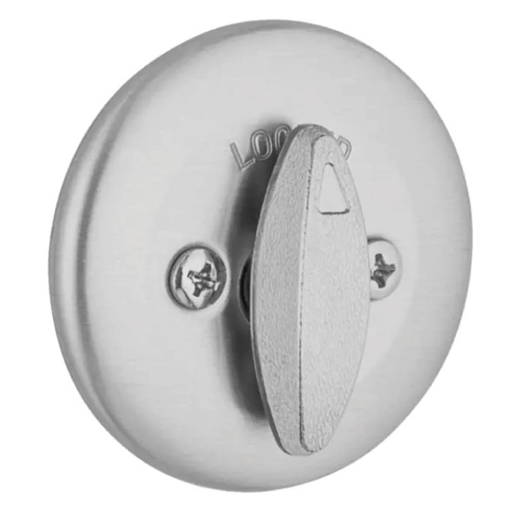 Kwikset 660 Single Cylinder Deadbolt Round, Smartkey, Round Corner Adjustable Latch, With Round Corner 1" X 2-1/4" Strike And Round Corner Full Lip Strike, Satin Chrome