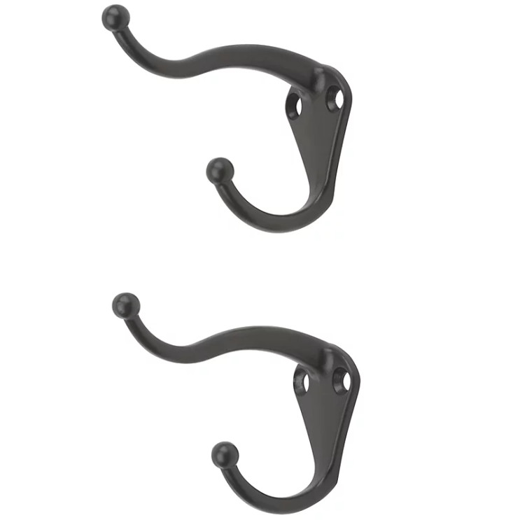 National Hardware Coat & Hat Hook . 3" Projection, Visual Pack Of 2 Pieces, Catalog #V160, Oil Rubbed Dark Bronze